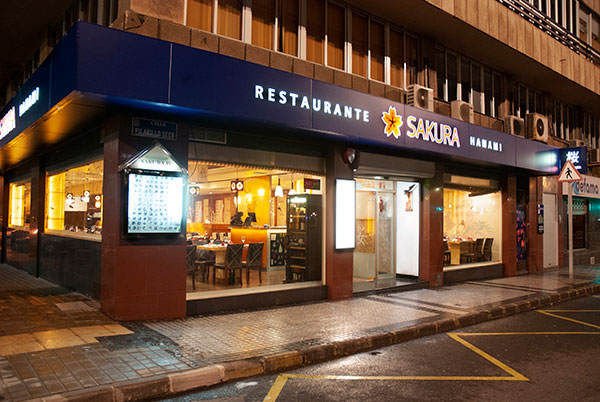 imagen fachada restaurante sakura hanam
